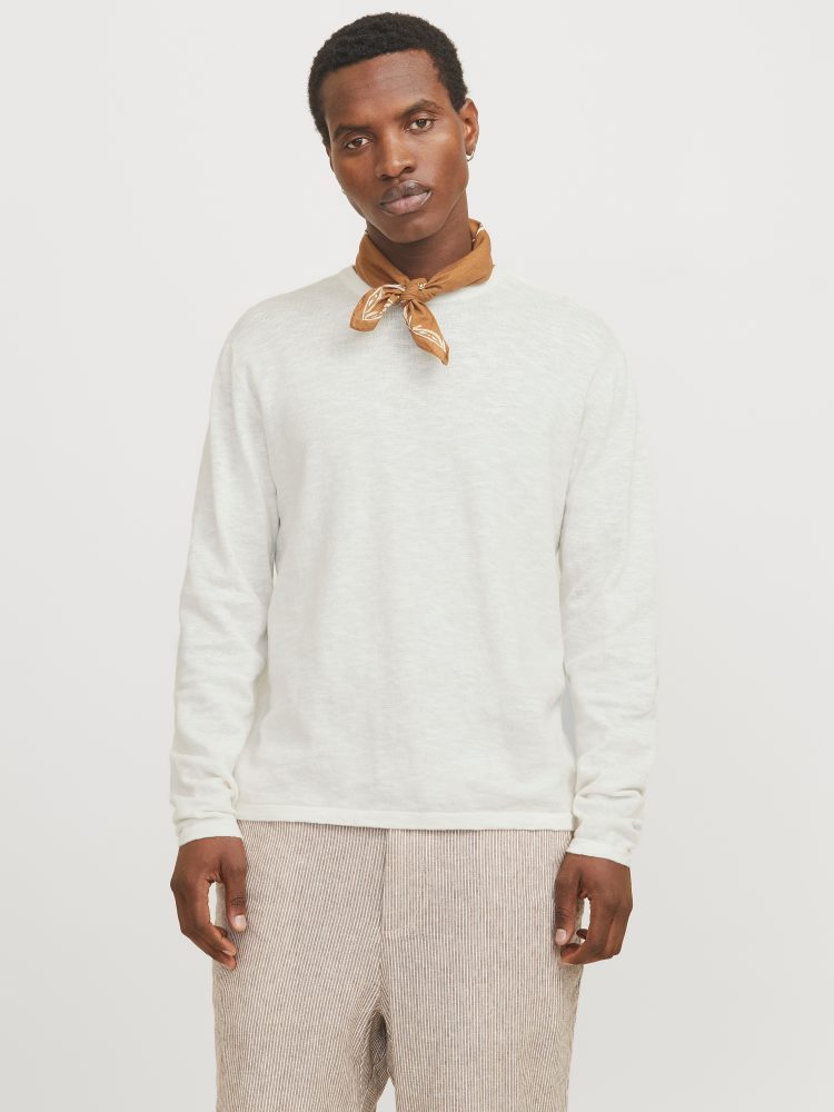 Jack & Jones Rundhalspullover »JJESUMMER KNIT CREW NECK SN«, mit Rundhalsausschnitt