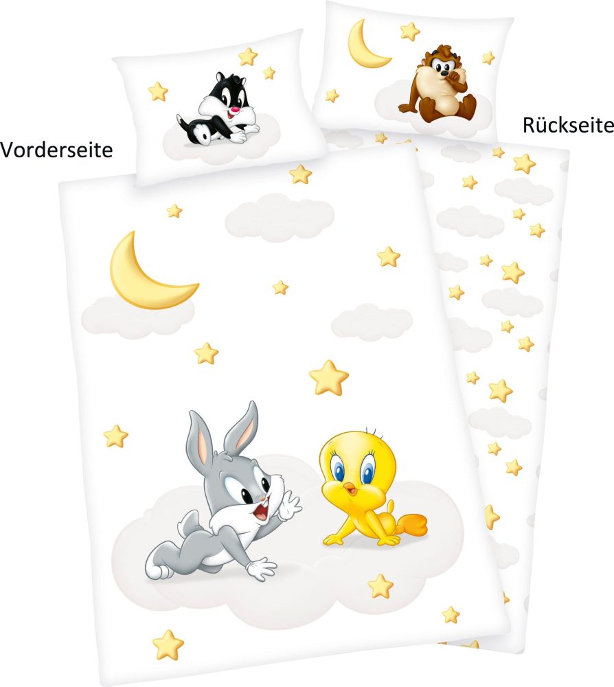 Herding Renforcé Kinder-Wendebettwäsche Looney Tunes