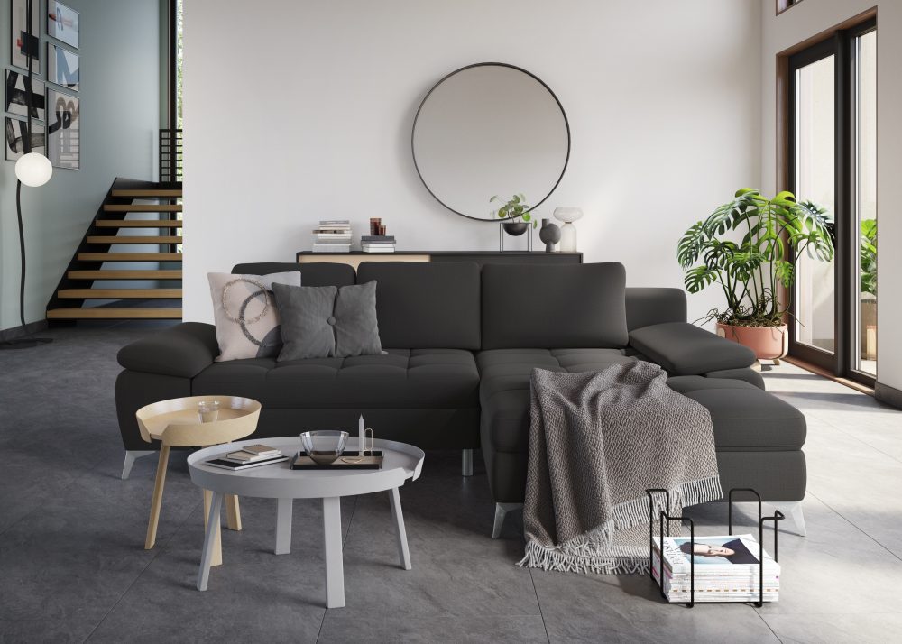sit&more Ecksofa, mit Recamiere, wahlweise mit Bettfunktion und Bettkasten