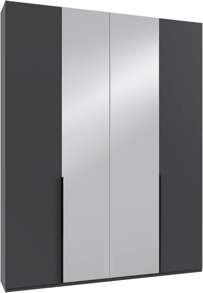 Wimex Kleiderschrank »Mugano,in 8 Breiten,3 Höhen,2 Tiefen, viele Farben, Made in Germany«, (in Basic oder Premium Ausstattung mit 2 weiteren Einlegeböden), mit langen oder kurzen Griffen aus Metall, mit oder ohne Spiegel