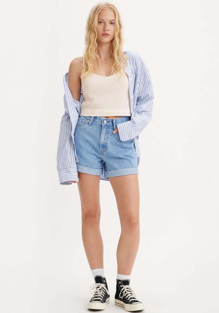 Levi's® Shorts »ROLLED 80S MOM SHORTS« Sommerhose mit Aufschlag