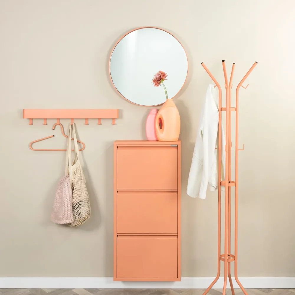 Spinder Design Garderobe Hesta Orange Stahl 170 cm - Farbe: Terracotta - Garderobe