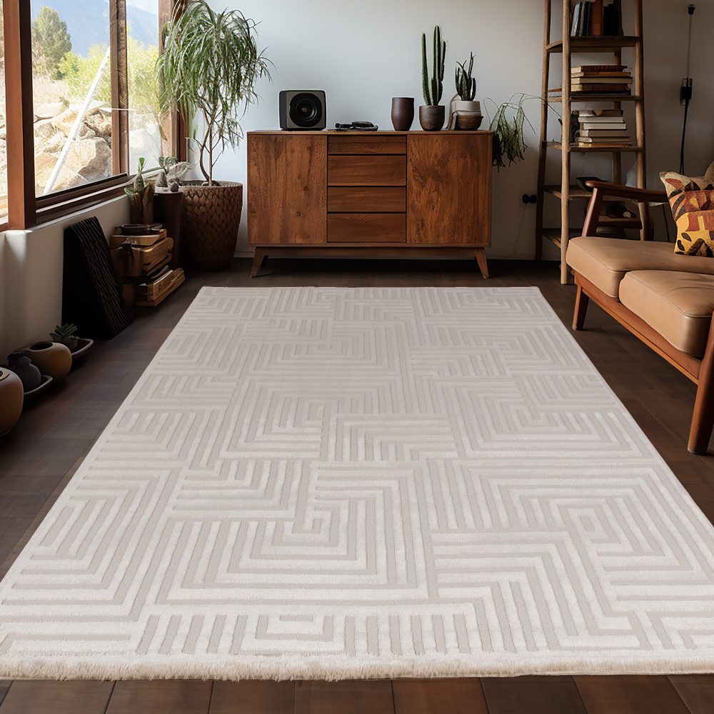 Ayyildiz Teppiche Teppich »SAHARA 1114«, rechteckig, Pflegeleicht / Strapazierfähig / Trend Colors