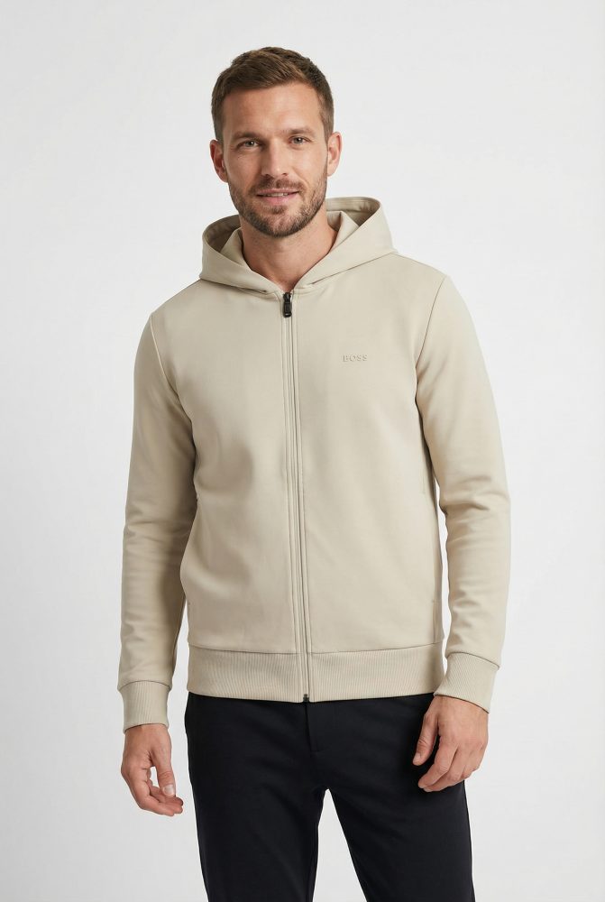 BOSS GREEN Kapuzensweatjacke 