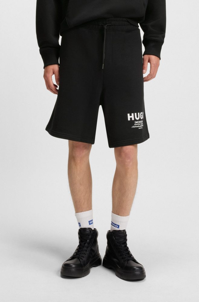 HUGO Blue Sweatshorts »Nomario«, mit grossem Druck
