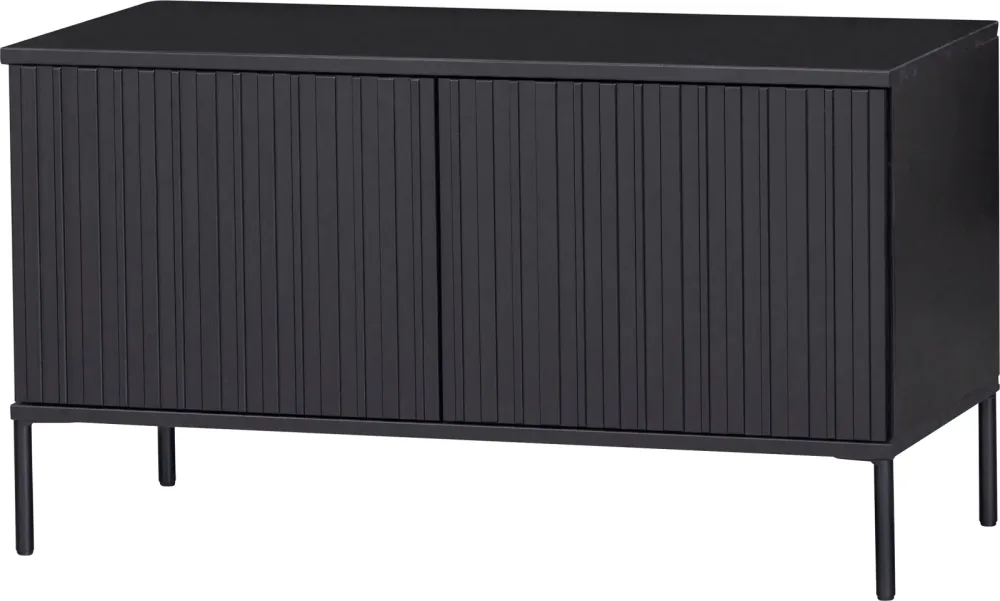 mutoni - TV-Lowboard New Gravure Kiefer 100, One Size, Schwarz