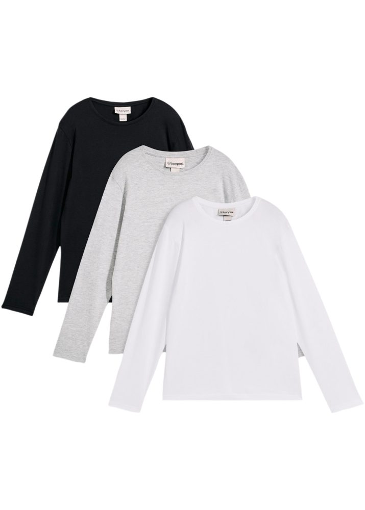 bonprix Langarmshirt Packung, 3
