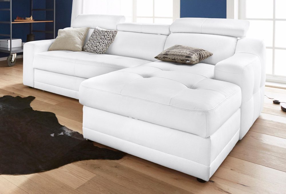 exxpo - sofa fashion Ecksofa, mit Köpf- bzw. Rückenverstellung, wahlweise mit Bettfunktion und Bettkasten