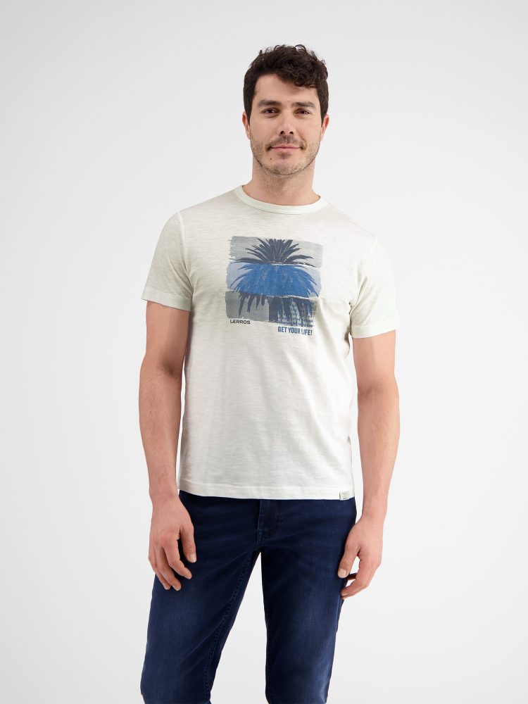 LERROS T-Shirt »LERROS Rundhals T-Shirt mit Fotoprint«