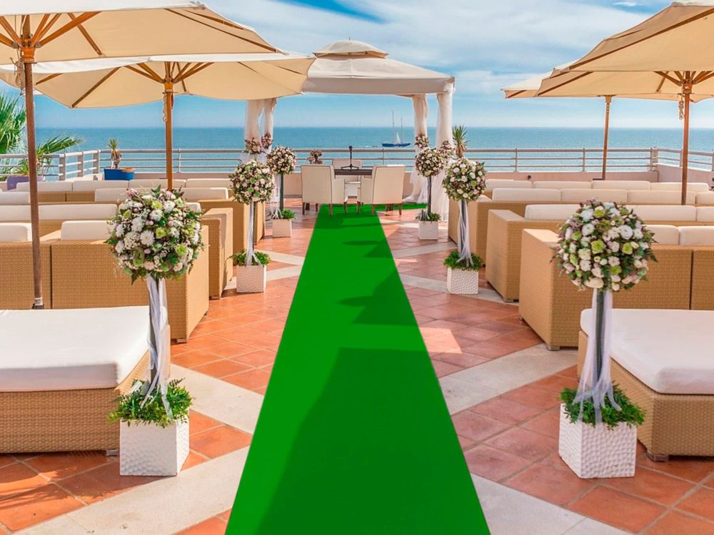Primaflor-Ideen in Textil Läufer »Eventteppich PODIUM«, rechteckig, 2,6 mm Höhe, Breite 200 cm, robuster Nadelfilz, Uni Farben, In- und Outdoor geeignet, ideal für Events & und Veranstaltungen