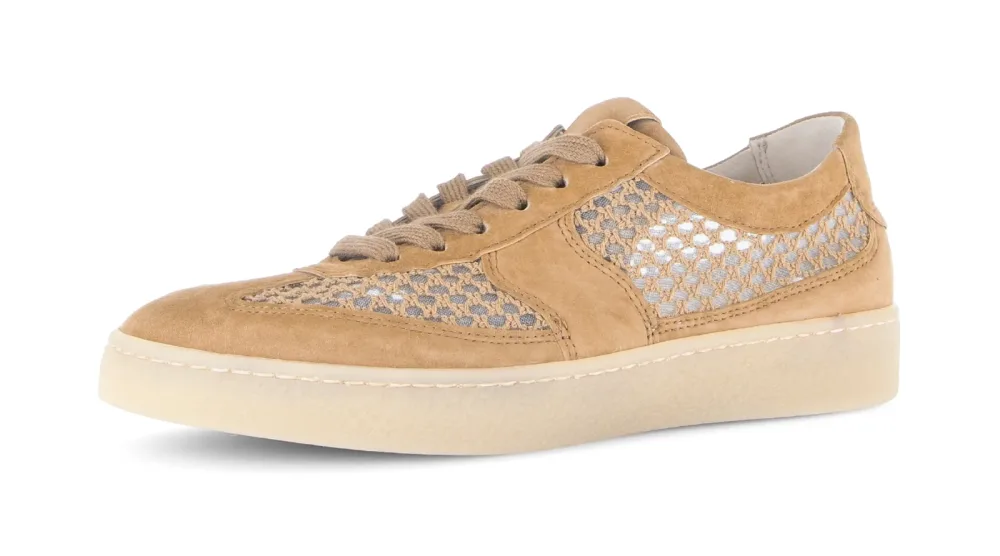 Gabor Plateausneaker Freizeitschuh, Halbschuh, Schnürer, Kontrastbesatz