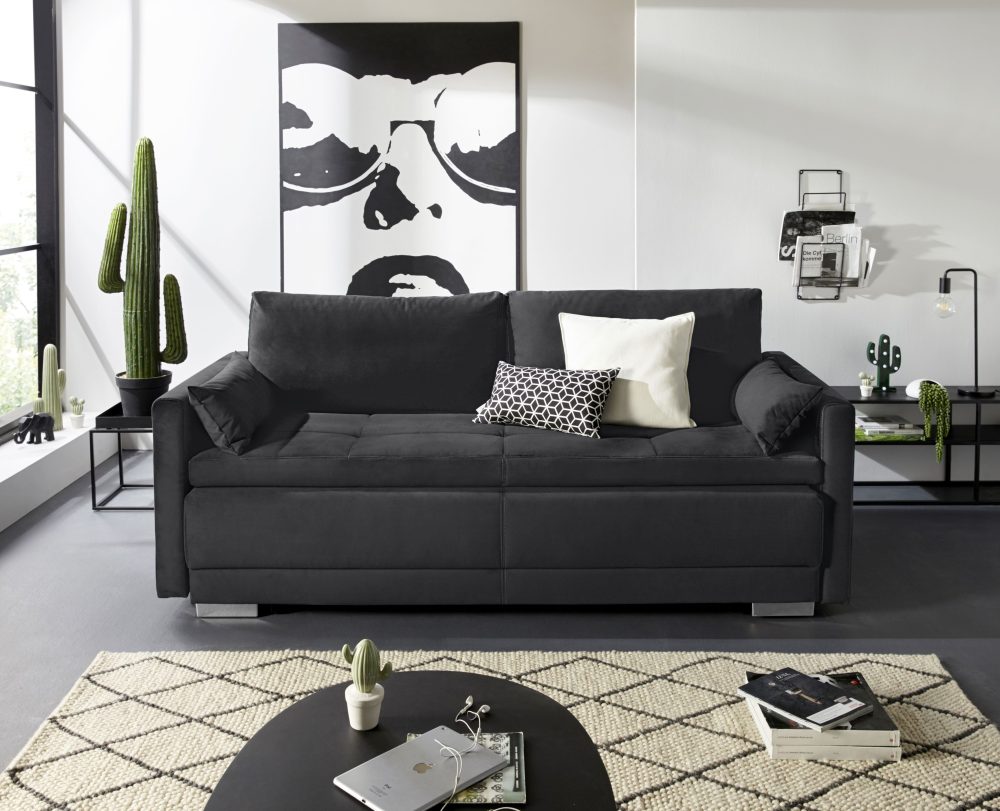 INOSIGN Schlafsofa »Alexander«, Boxspringfederung, incl. Bettfunktion und Bettkasten mit Komfort-Sitzhöhe