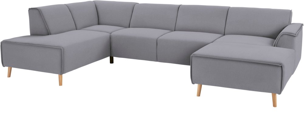 andas Wohnlandschaft »Janek«, mit Federkern und Keder in scandinavischem Design