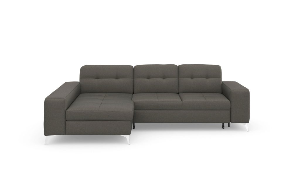sit&more Ecksofa »Balvieni«, inklusive Sitztiefenverstellung und Federkern, wahlweise mit Bettfunktion und Bettkasten