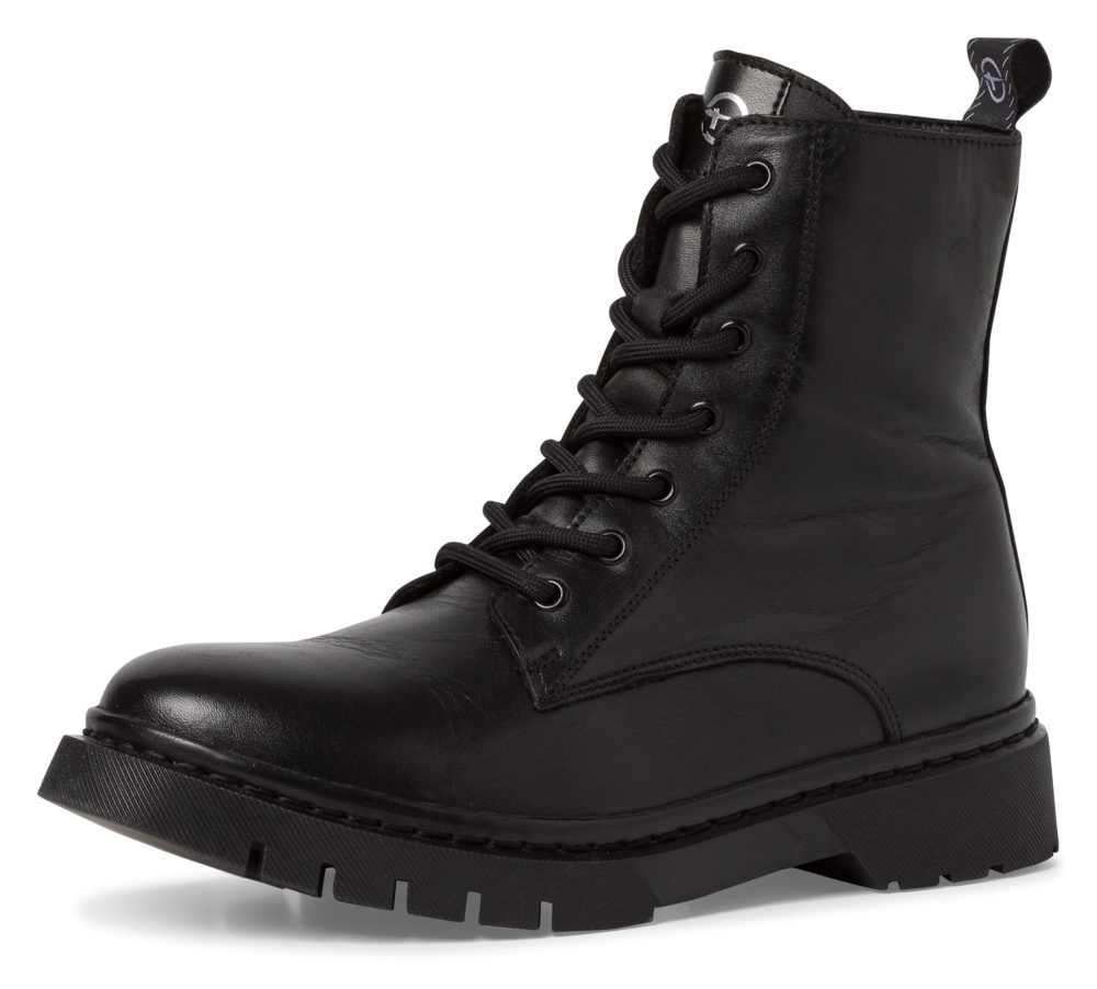Tamaris Schnürstiefelette, mit Ziernähte
