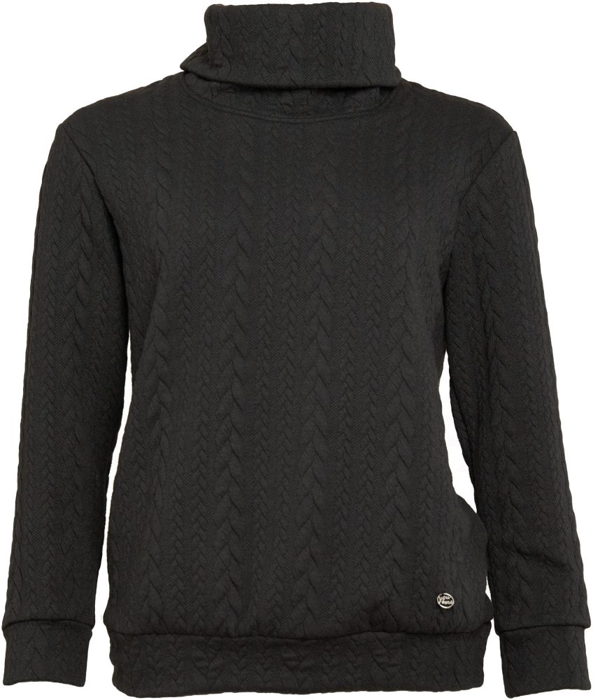 Seidel Moden Rollkragenpullover mit Logo Patch, MADE IN GERMANY