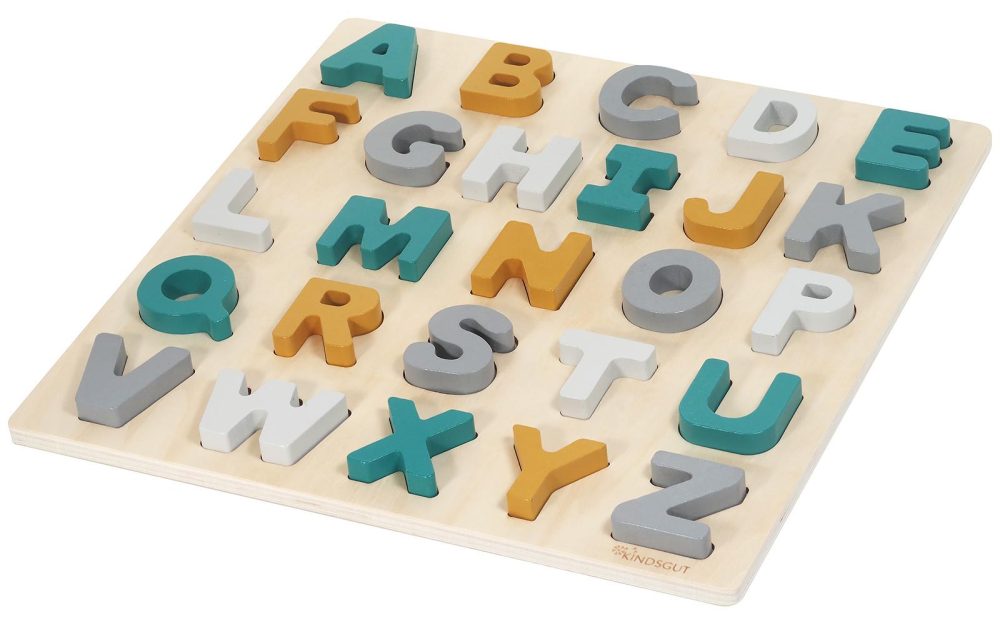Kindsgut Buchstaben-Puzzle CASPAR 27-teilig aus Holz
