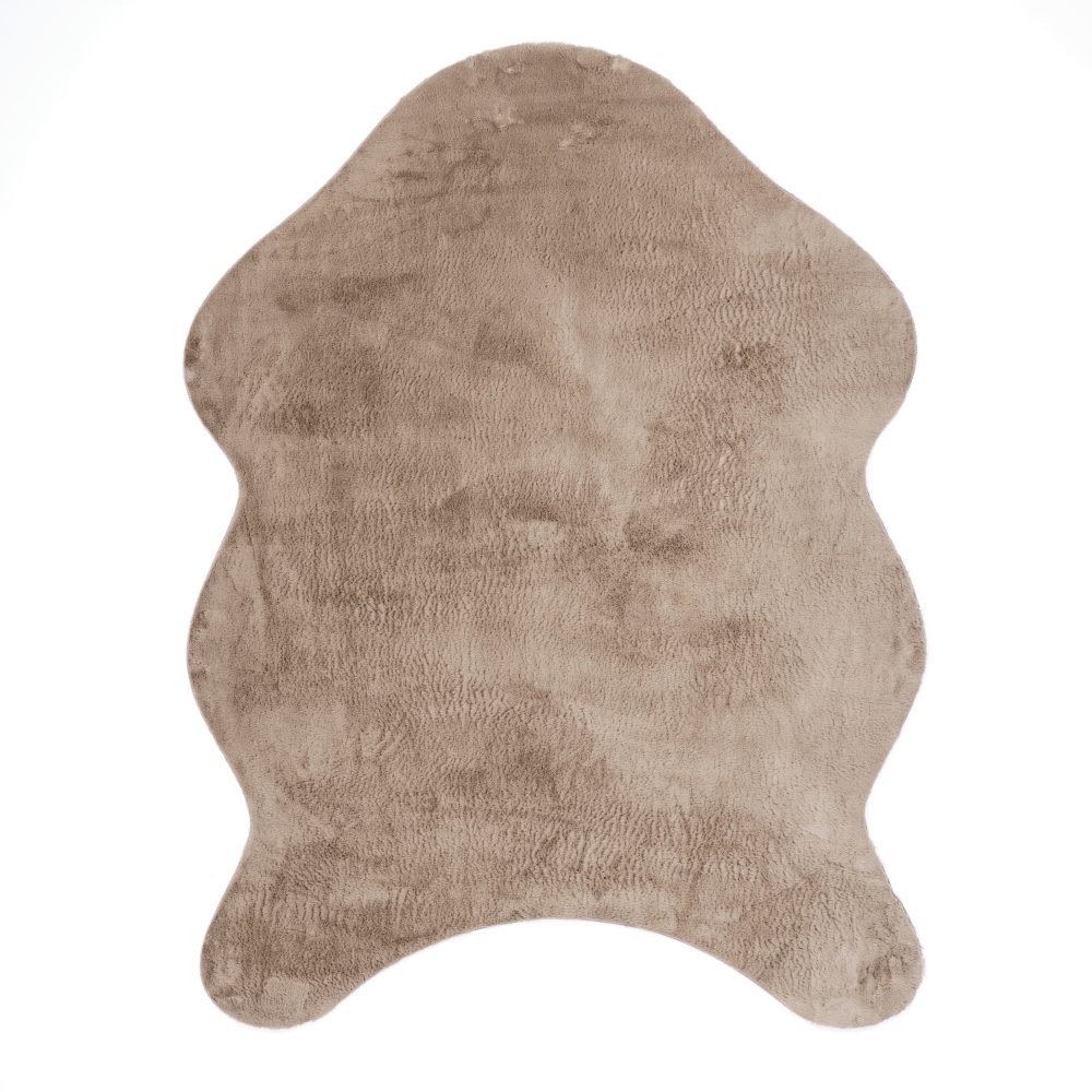 Paco Home Fellteppich »Pelt 640«, fellförmig, Kunstfell, Uni Farben, sehr weicher Flor