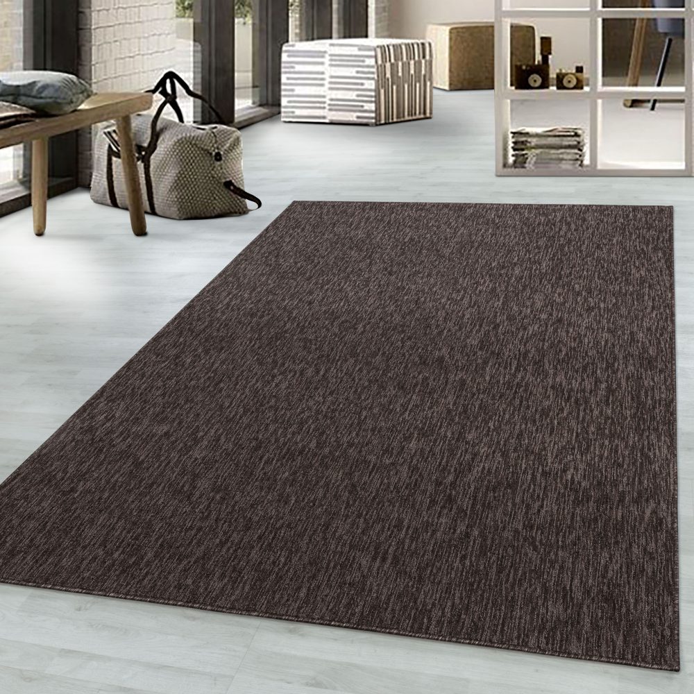 Ayyildiz Teppiche Teppich, rechteckig, 6 mm Höhe, Pflegeleicht, moderner melierter Kurzflor, ringsum gekettelt, Wohnzimmer
