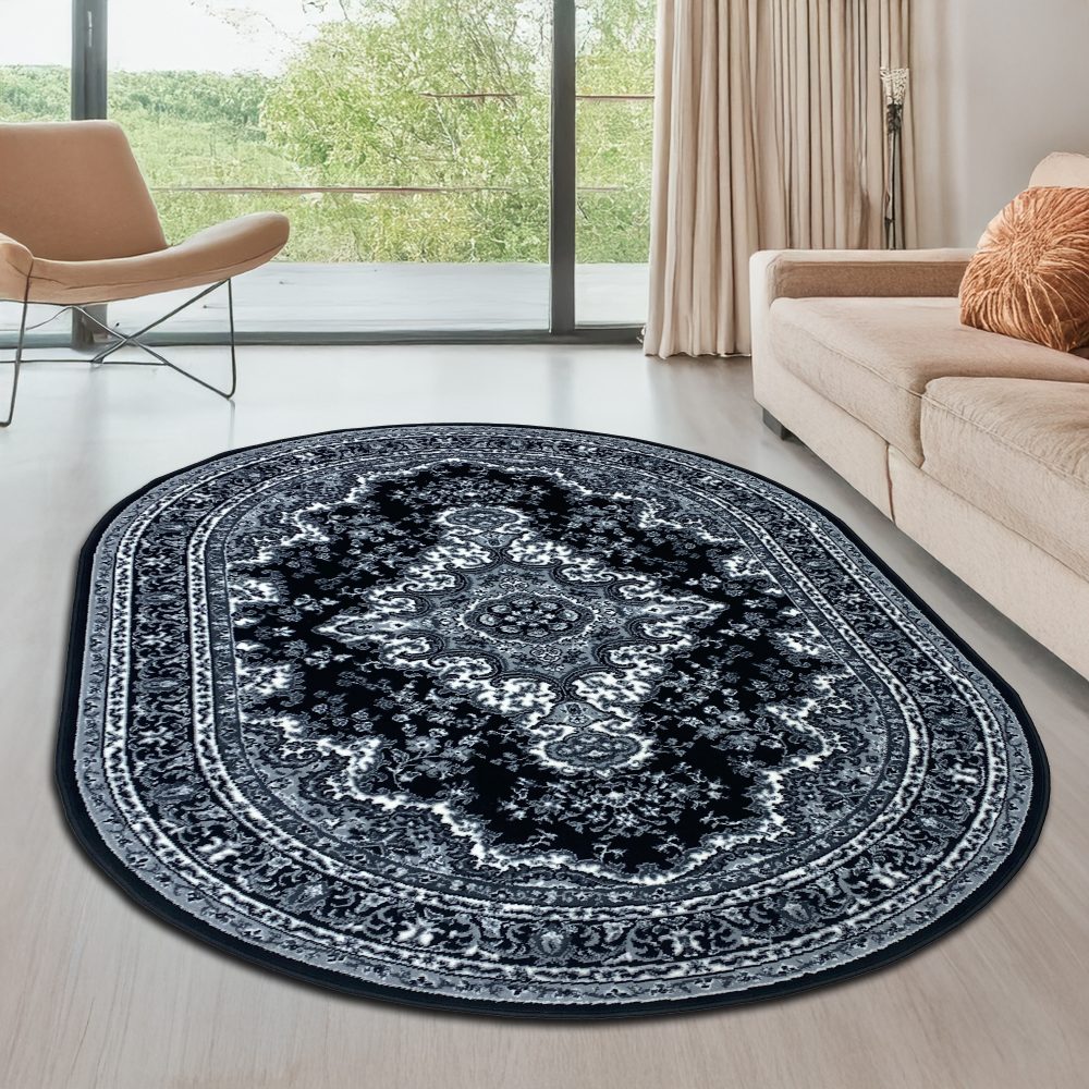 DELAVITA Teppich »Oriental«, oval, 7 mm Höhe, Orient-Optik, Wohnzimmer
