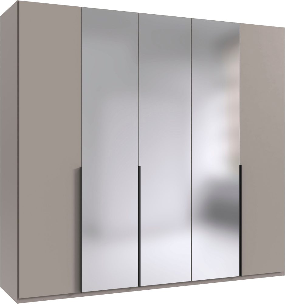 Wimex Kleiderschrank »Mugano,in 8 Breiten,3 Höhen,2 Tiefen, viele Farben, Made in Germany«, (in Basic oder Premium Ausstattung mit 2 weiteren Einlegeböden), mit langen oder kurzen Griffen aus Metall, mit oder ohne Spiegel