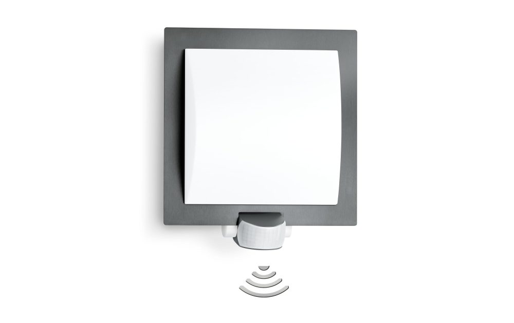Steinel L 20 035693 Außenwandleuchte mit Bewegungsmelder EEK: abhängig v. Leuchtmittel (A++ - E) LED E27 60 W Anthrazit