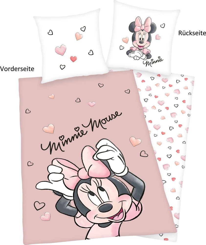 Herding Renforcé Kinder-Wendebettwäsche Disney´s Minnie Mouse