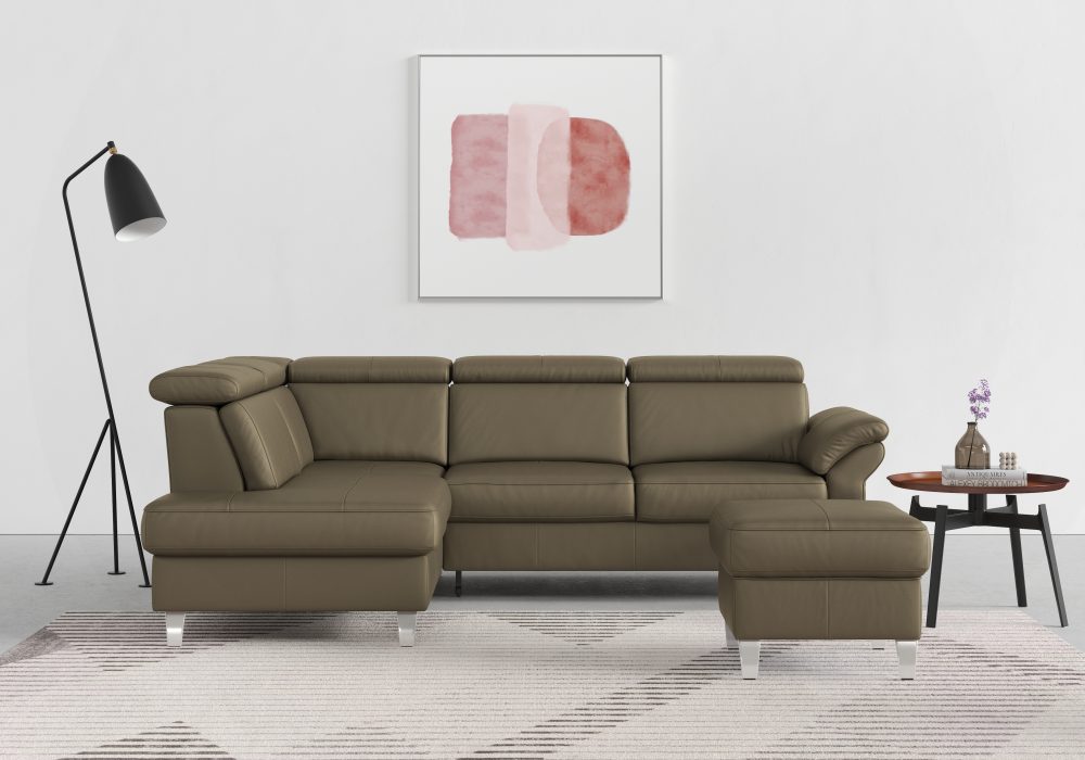 sit&more Ecksofa, inklusive Kopfteilverstellung und Federkern