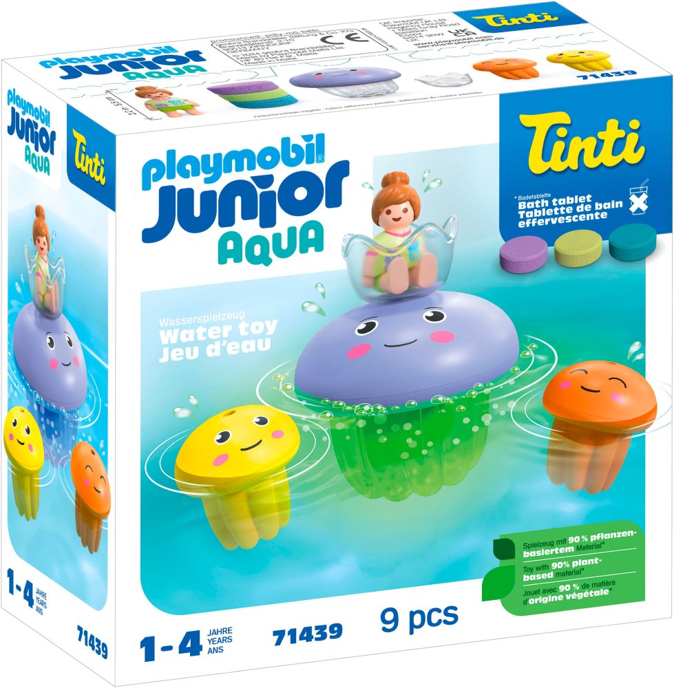 71439 Junior Aqua & Tinti: Bunte Quallenfamilie, Konstruktionsspielzeug