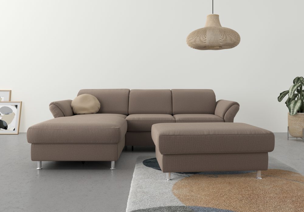 sit&more Ecksofa, wahlweise mit Bettfunktion, Bettkasten und Kopf- und Armteilverstellung
