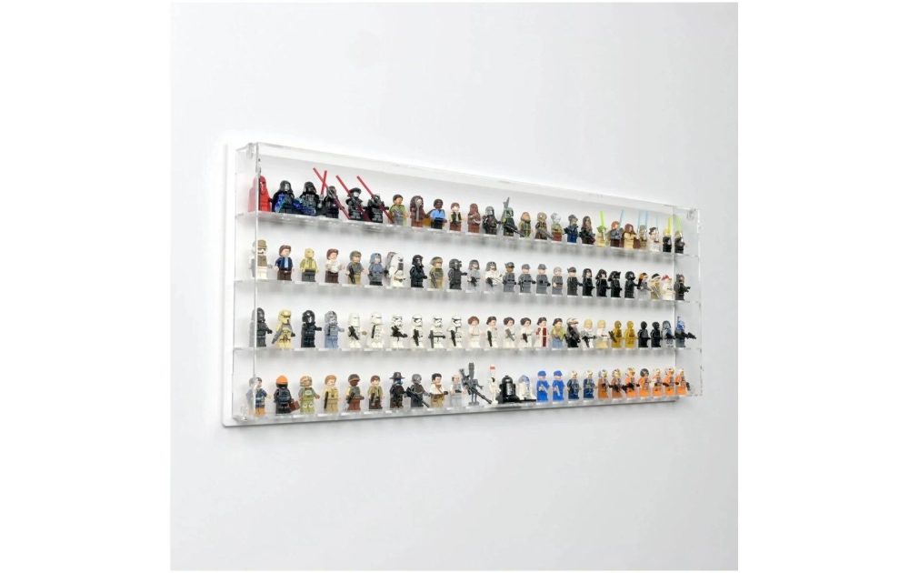 Holzbaukasten »iDisplayit Acryl-Wand-Display für 100 LEGO-Minifiguren«
