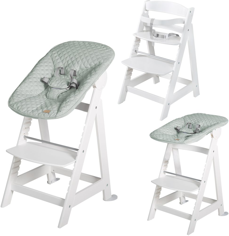 roba® Hochstuhl »Treppenhochstuhl 2-in-1 Set Style, Born Up«, mit Neugeborenen-Aufsatz