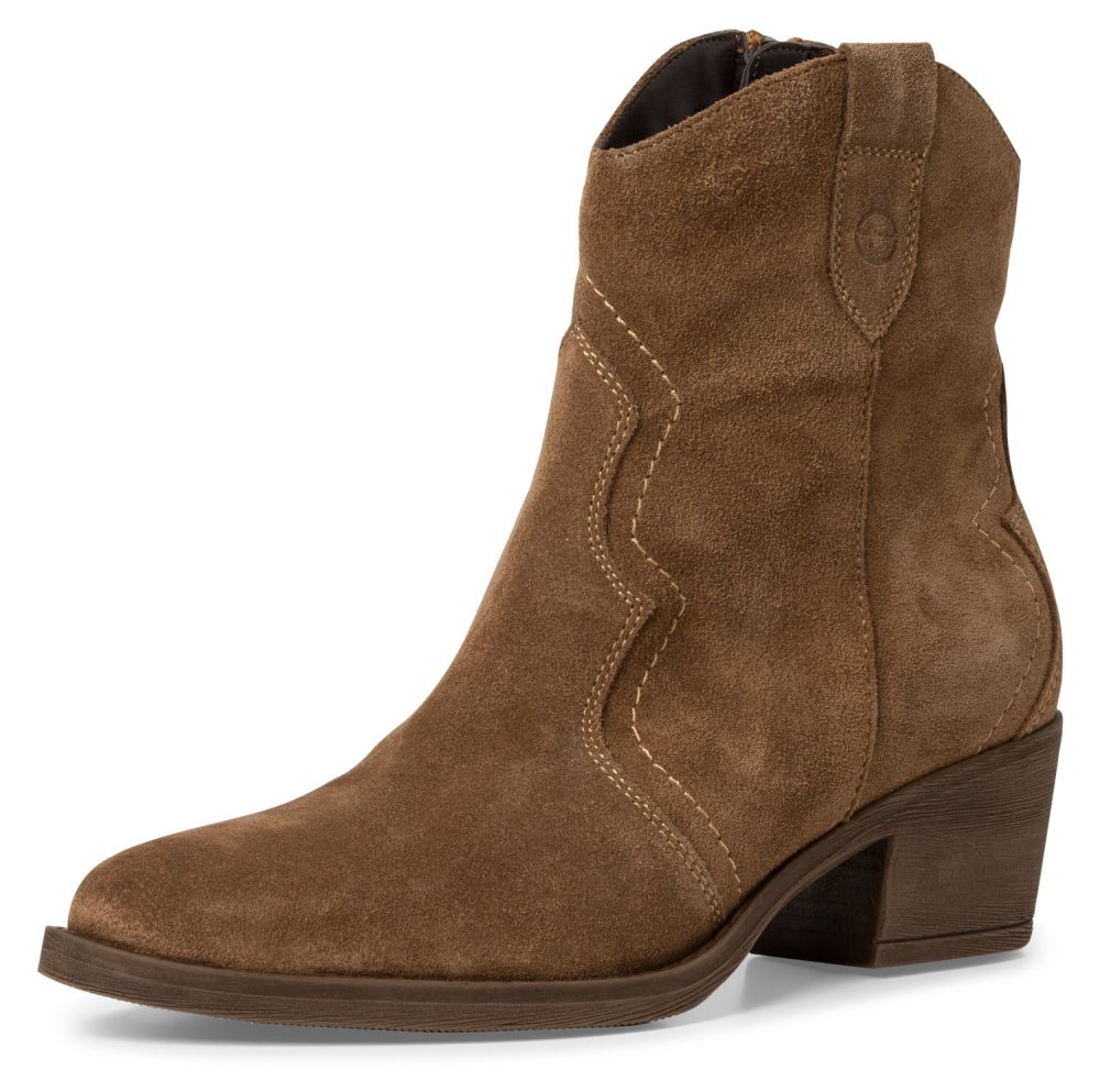 Tamaris Cowboy Stiefelette, mit modischen Kontrastnähten
