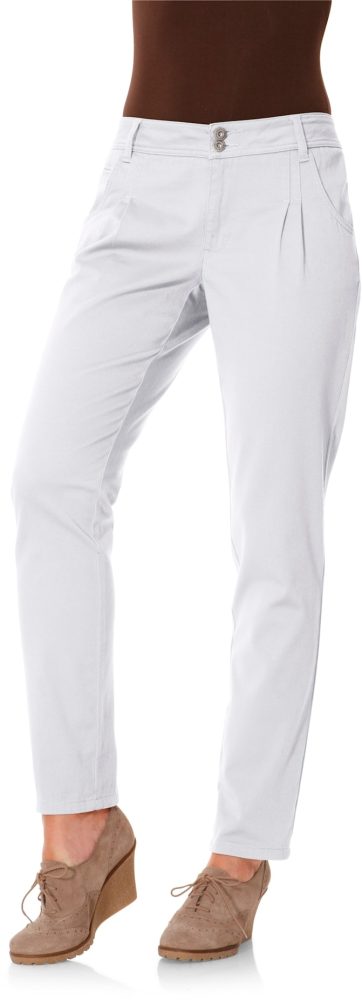 LINEA TESINI by Heine Chinohose, mit Bundfalten