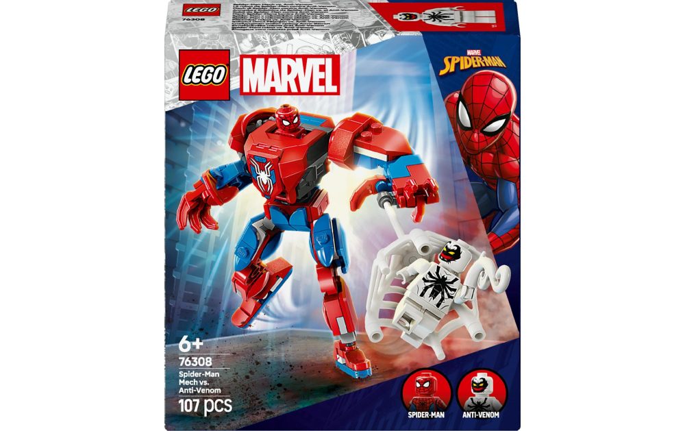 76308 Marvel Super Heroes Spider-Man Mech vs. Anti-Venom, Konstruktionsspielzeug