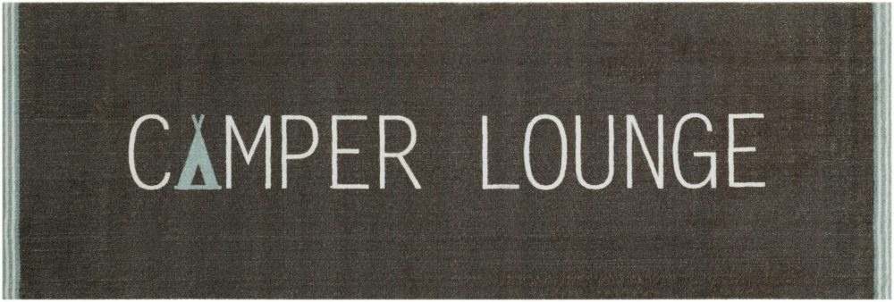 my home Läufer »Camping Lounge«, rechteckig, Teppichläufer, mit Schriftzug, den Camper, In- und Outdoor geeignet