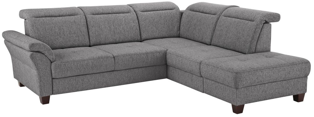 Premium collection by Home affaire Ecksofa »Solvei«, mit Ottomanenabschluss und Sitztiefenverstellung, wahlweise auch mit Kopfteilverstellung und Bettfunktion, Federkern