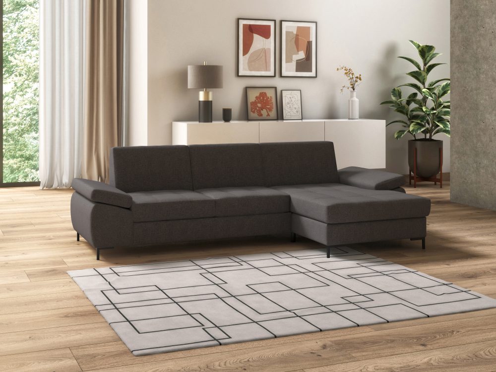 DOMO collection Ecksofa »Capelo«, mit Armteilverstellung, wahlweise mit Bettfunktion, inklusive Federkern