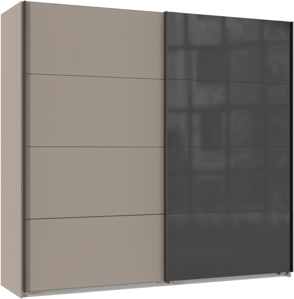 Schwebetürenschrank MIDNIGHT beige 2 Türen