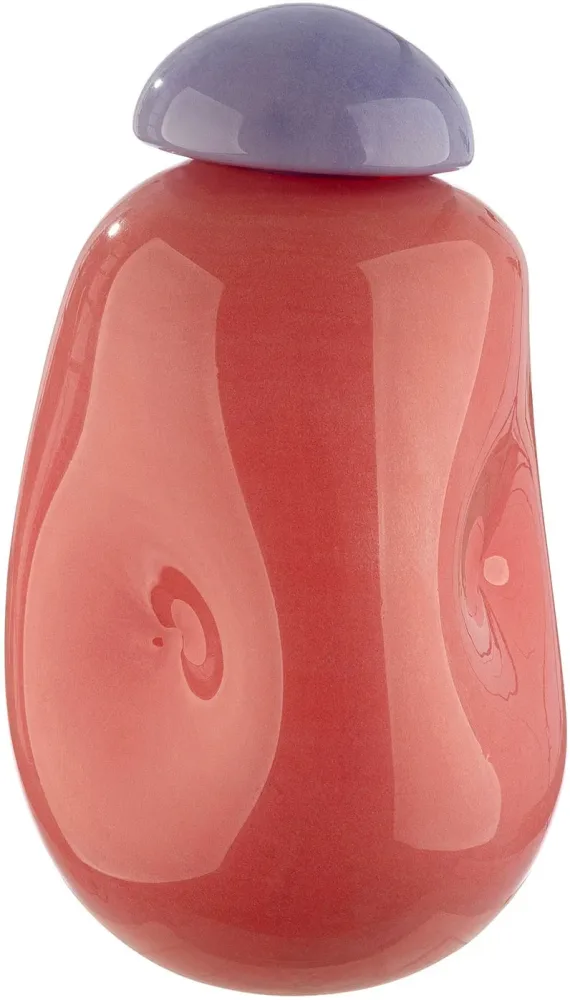 Gilde Vase Candy Glas Rosa H: 26 cm  | Schubiger Möbel