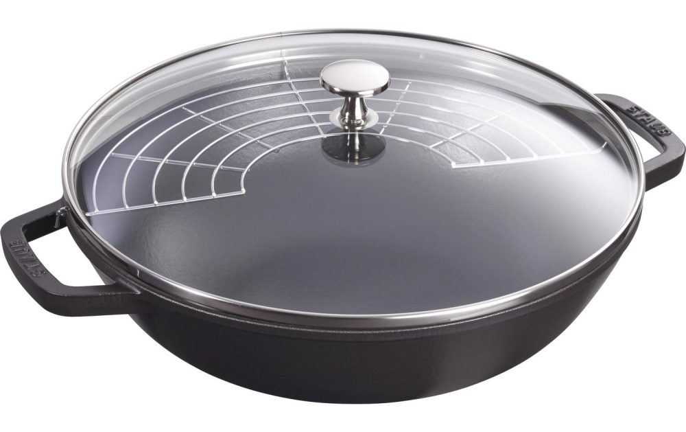 staub - Wok, One Size, Schwarz