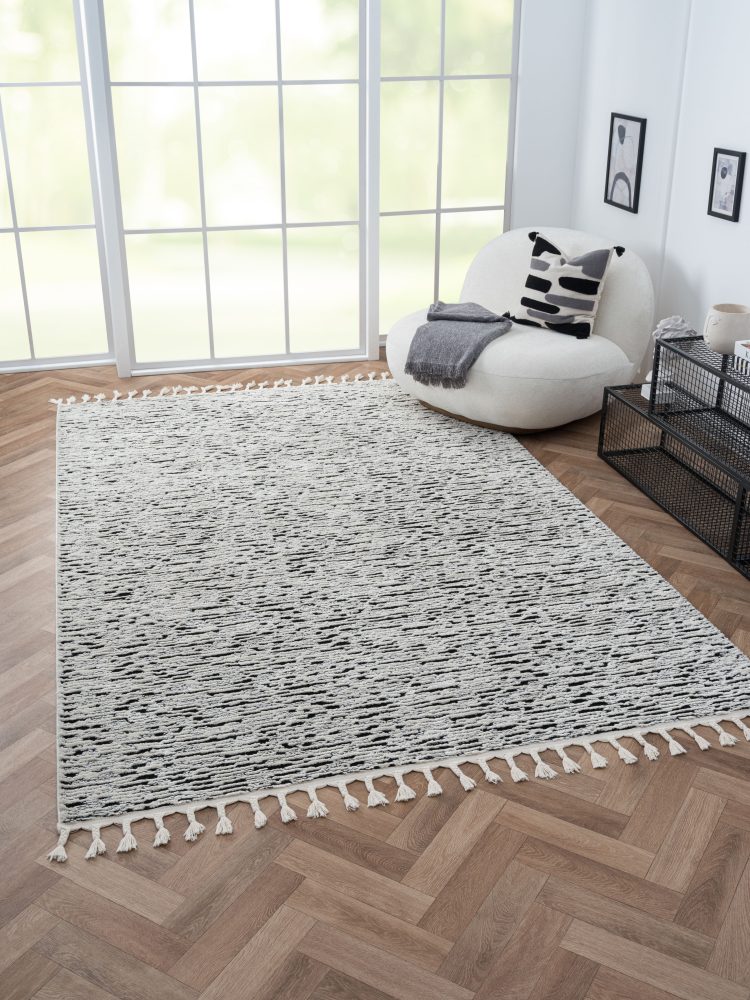 Myflair Möbel & Accessoires Hochflor-Teppich »Moroccan Rockface«, rund, modern, marokkanisches Design, meliert, flauschig weich durch Hochflor
