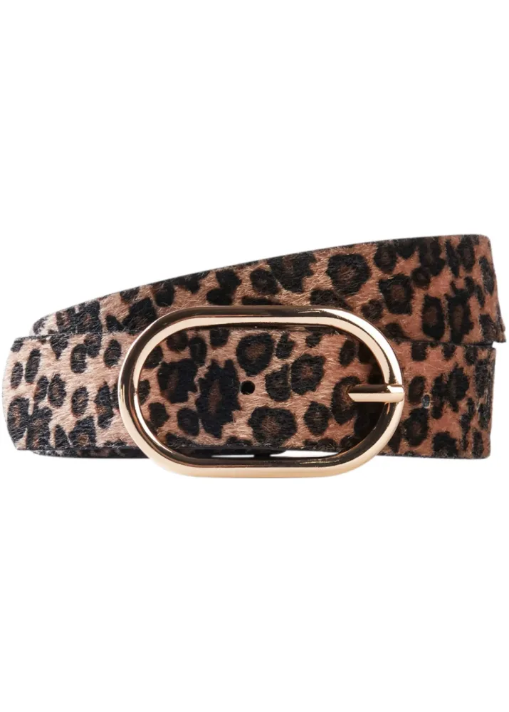 bonprix Gürtel in Leopardenoptikbeige 110Damen