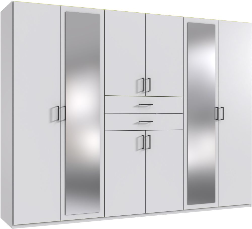Wimex Kleiderschrank »Diver Drehtürenschrank mit Spiegel, 180, 225 o. 270cm breit«, Bestseller Schlafzimmerschrank wahlweise 3 Innenausstattungen
