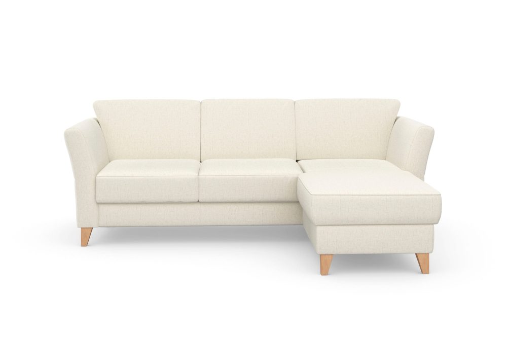 sit&more Ecksofa »Visby«, Wahlweise mit Bettfunktion und Bettkasten, frei im Raum stellbar, mit Federkern, auch erhältlich in dem besonders leicht mit Wasser zu reinigendem 