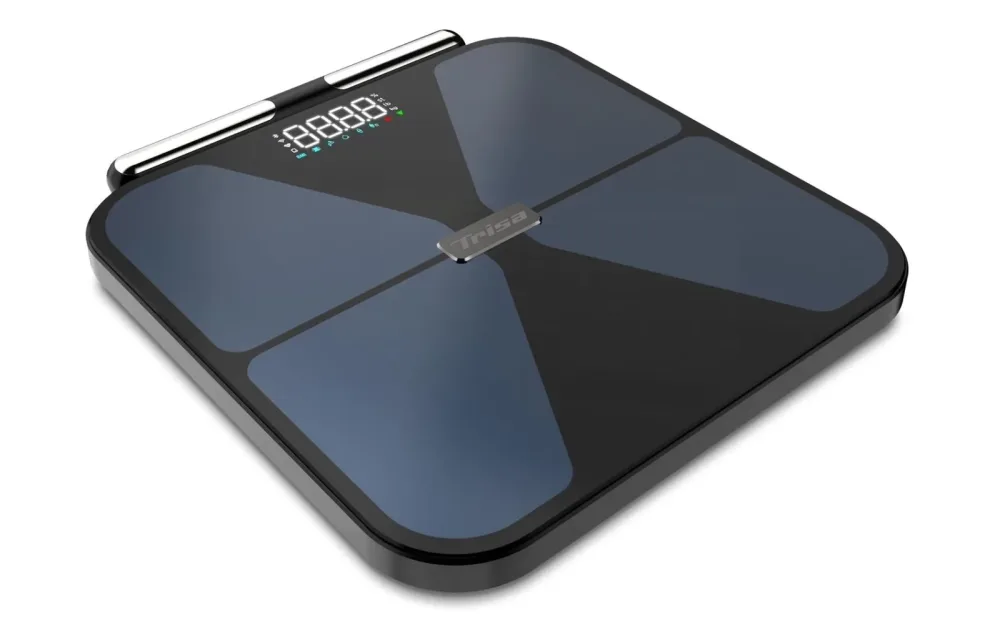 Trisa BioMetrix Smart Personenwaage – Personenwaage/Körperwaage – blau / schwarz