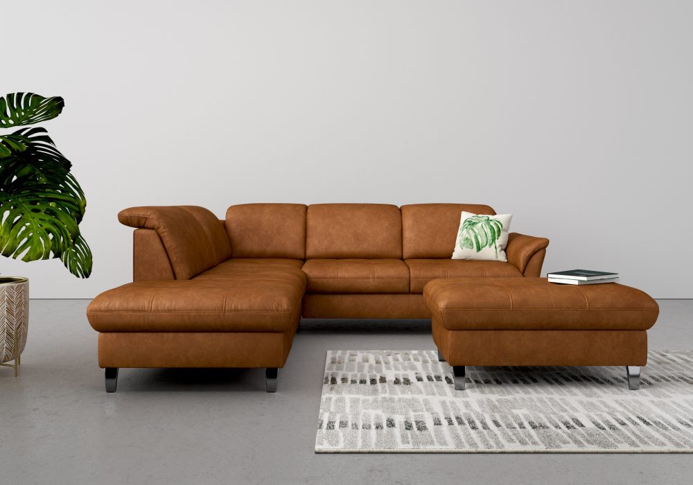 sit&more Ecksofa, wahlweise mit Kopfteilverstellung, Bettfunktion und Stauraum
