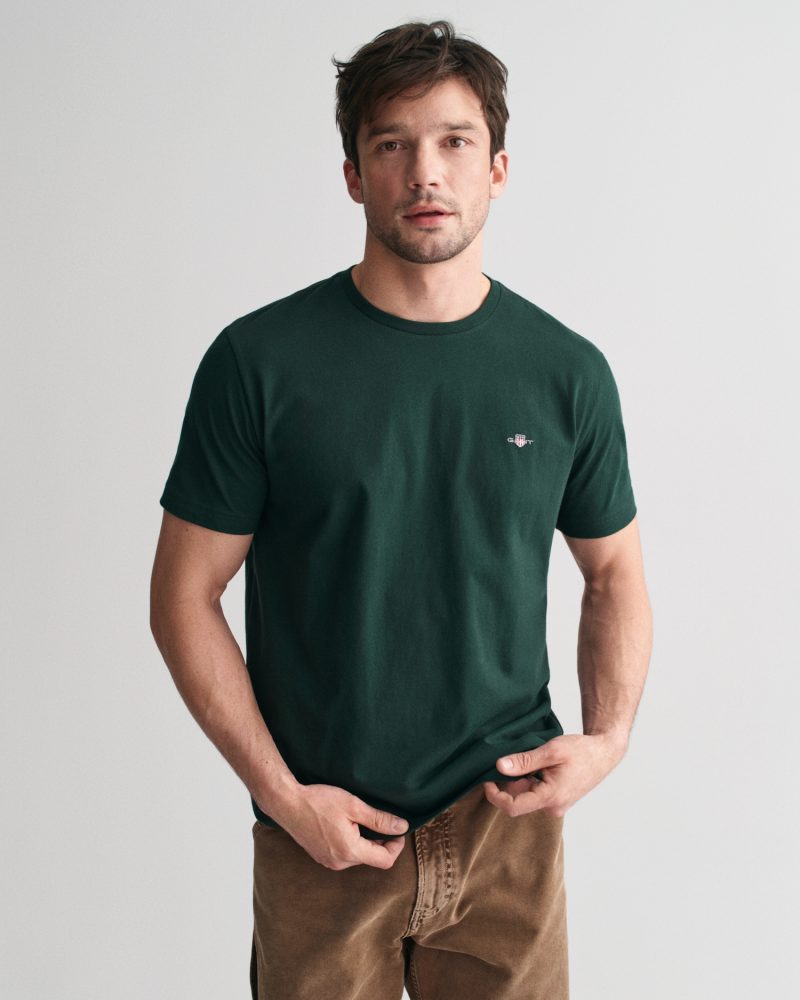 Gant T-Shirt »REG SHIELD SS T-SHIRT« mit Logostickerei auf der Brust