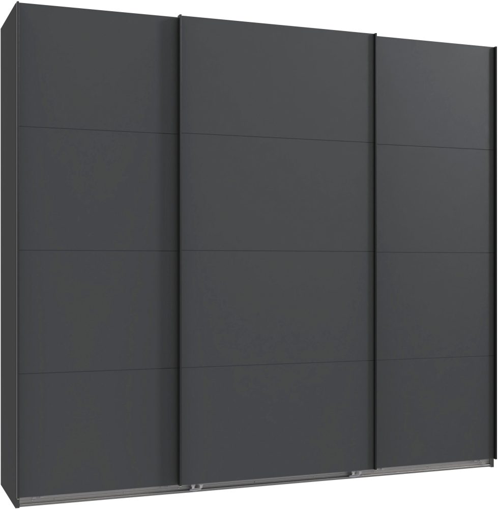 Wimex Kleiderschrank »Mugano, Made in Germany, Lieferung bis in Deine Etage und Stellort«, (wähle Deine Ausstattung: Basic oder Premium!), 3 Schwebetüren, grosse Grössen, mit oder ohne Spiegel, Metallgriffe