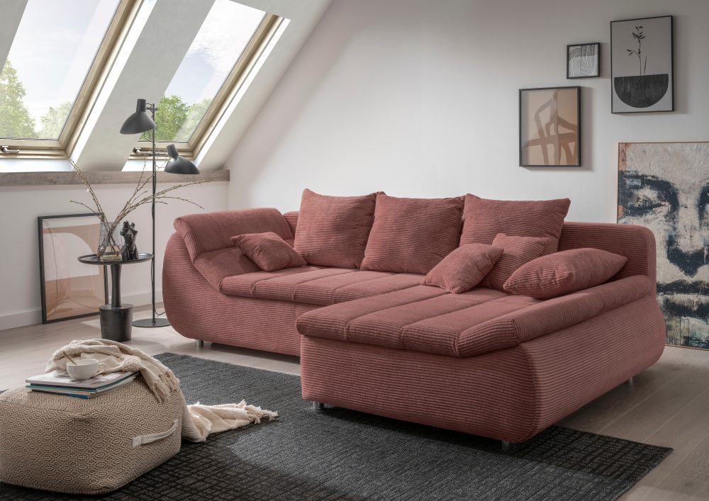 INOSIGN Ecksofa »Imola«, wahlweise mit Bettfunktion